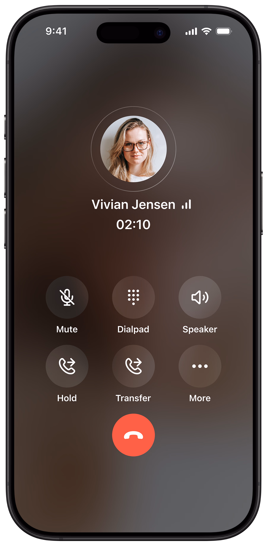 Olatti iOS active call